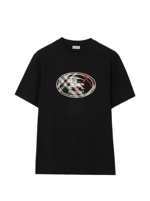 Burberry Check Knight stamp cotton T-shirt