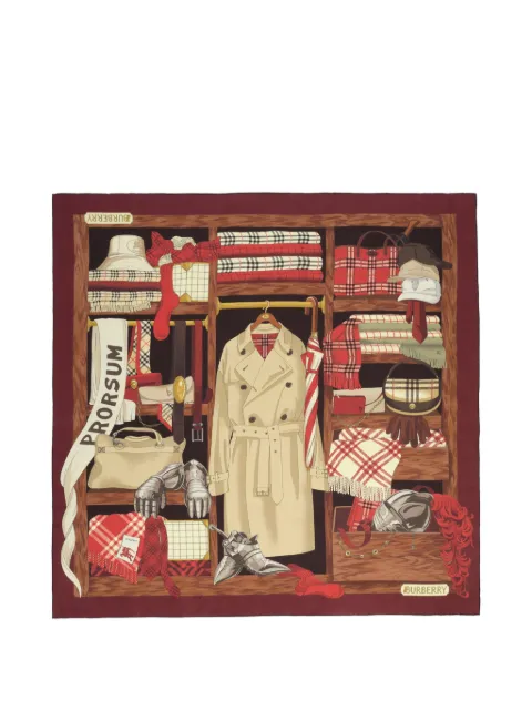 Burberry Wardrobe sidensjal