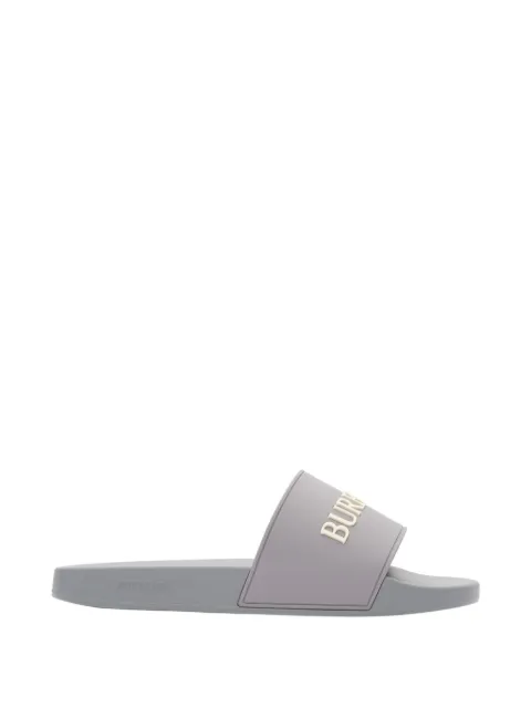 Burberry logo slides