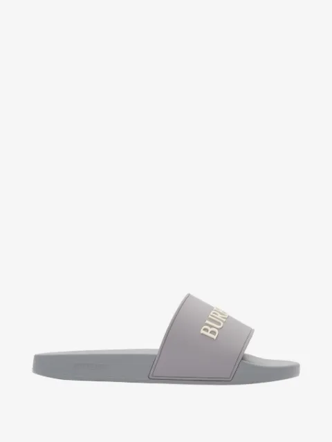 Burberry logo slides