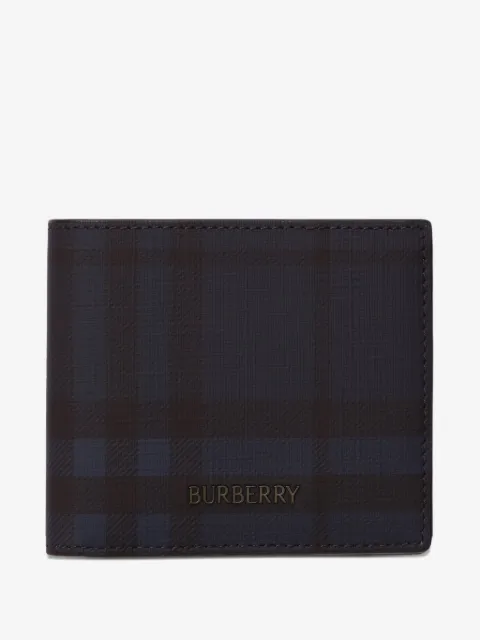Burberry city check bifold wallet