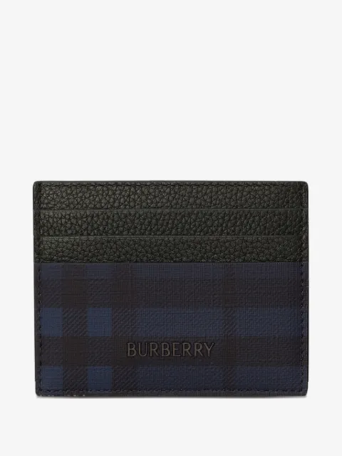 Burberry city check card case