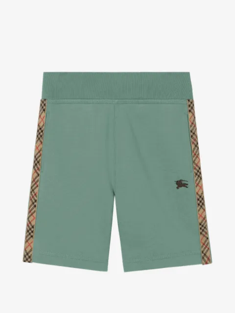 Burberry Kids Check-trim cotton shorts