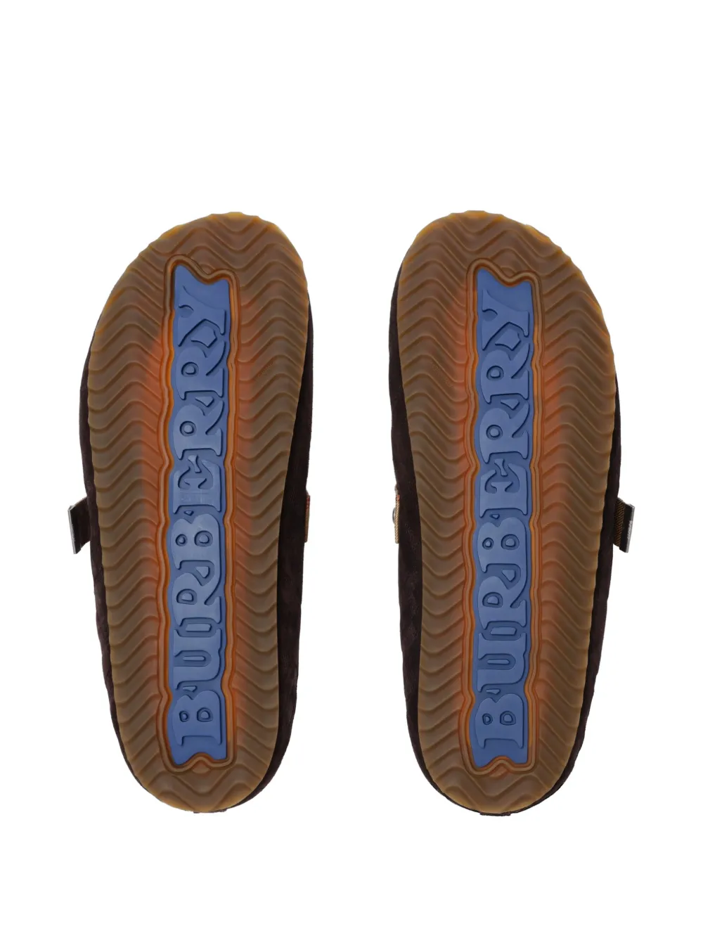 Burberry Check shearling Urchin clogs Bruin