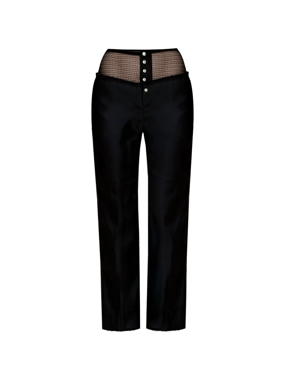 Contessa Mills Laissez lace-insert trousers