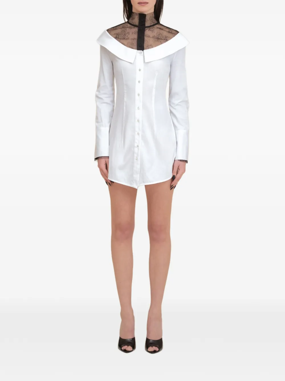 Contessa Mills Empress mini-jurk Wit