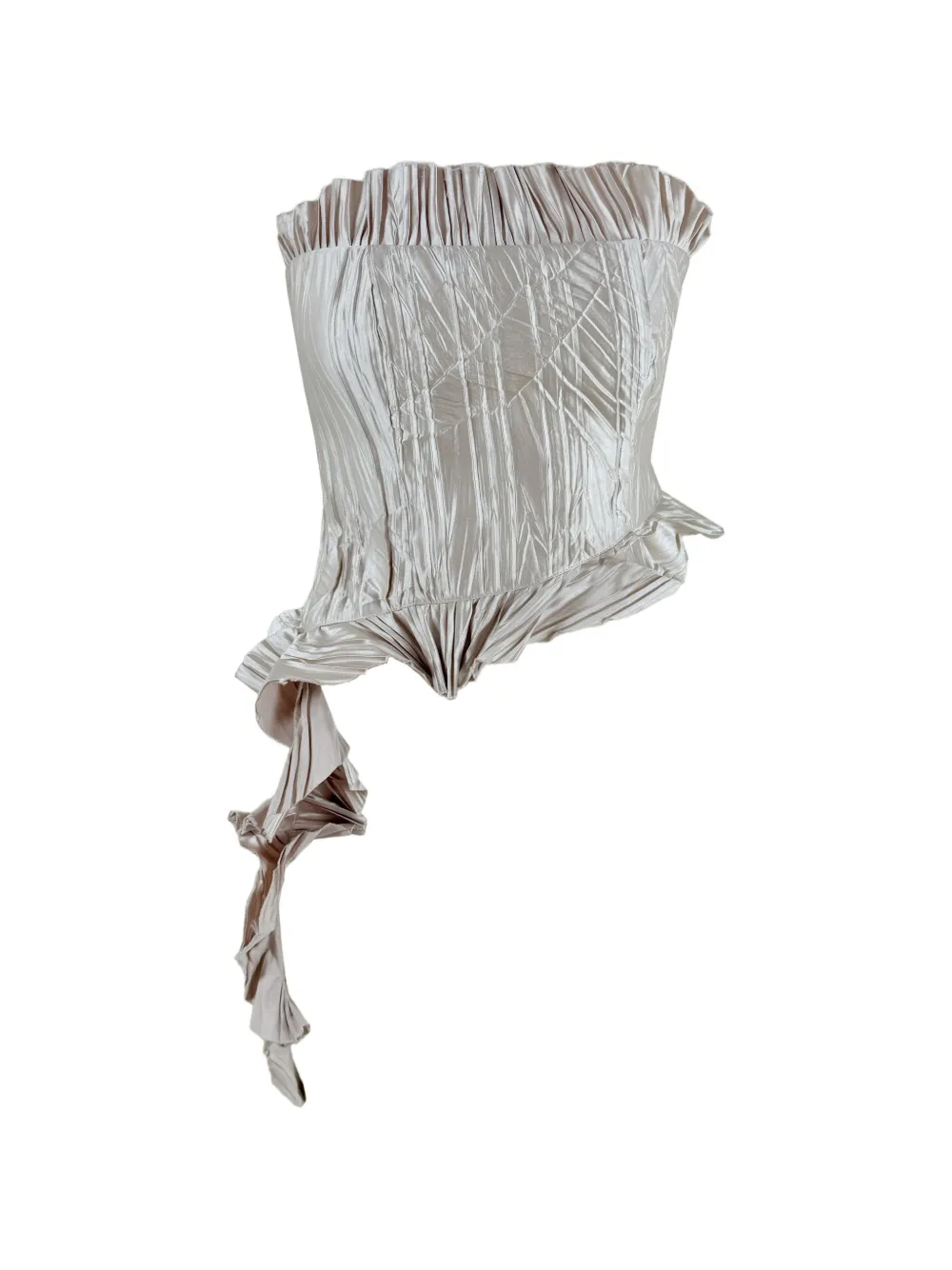 Contessa Mills Le Fay ruffled pleated top - Toni neutri