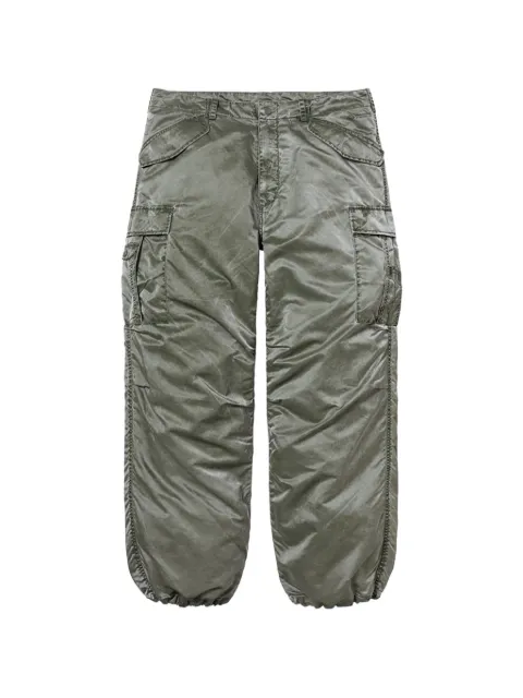 Supreme washed flight satin cargo pants