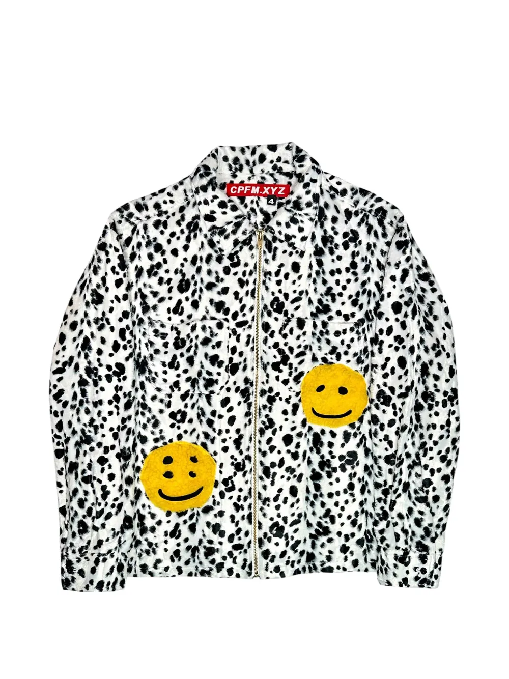 Travis Scott Cpfm Leopard-print Jacket In White