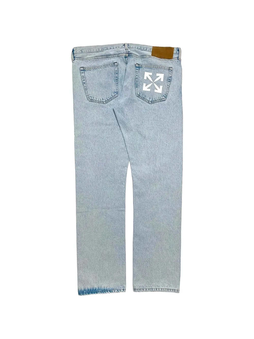 Off-White Slim-fit jeans met Arrow zak Blauw