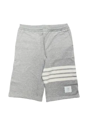 THOM BROWNE グレー ストライプ ショートパンツ サイズ0 Thom Browne ストライプ コットンショートパンツ | グレー | FARFETCH JP
