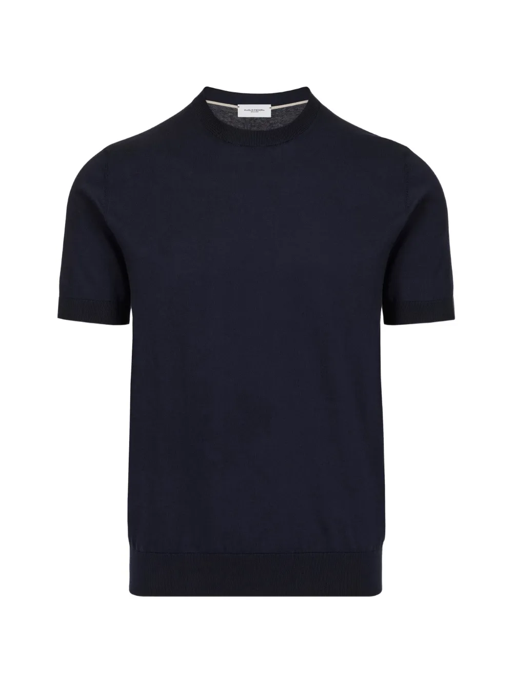Paolo Pecora short-sleeve cotton sweater - Blu