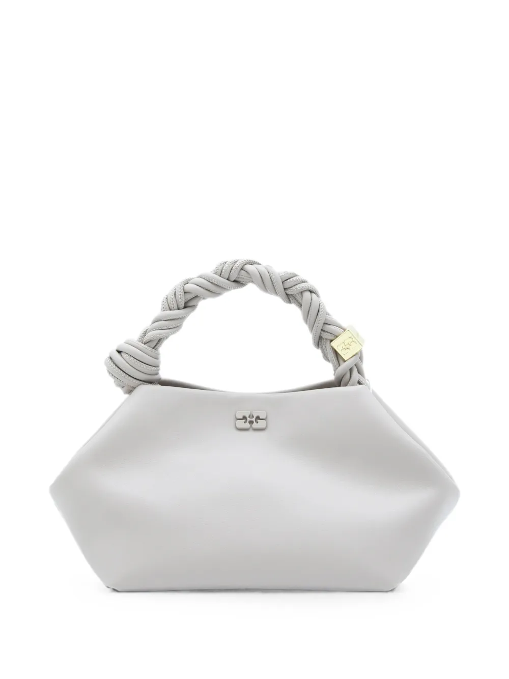 GANNI twisted-handle shoulder bag - Grigio