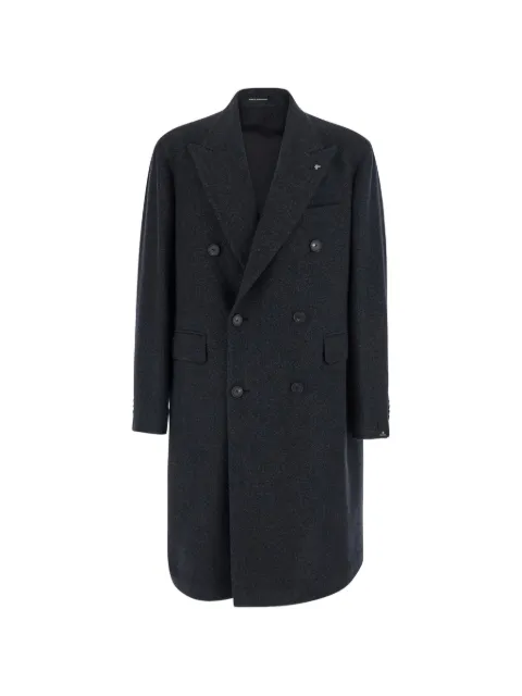 Tagliatore double-breasted peak-lapel coat