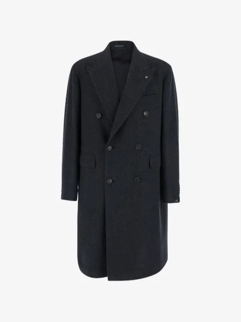 Tagliatore double-breasted peak-lapel coat