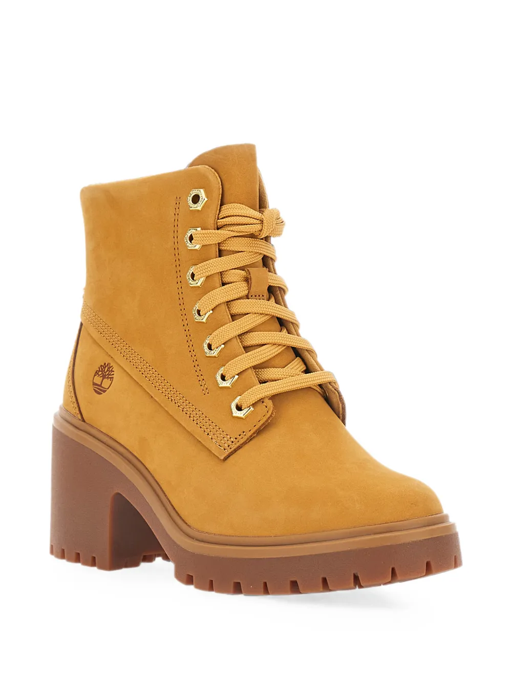 Timberland Enkellaarzen met logo-reliëf Beige