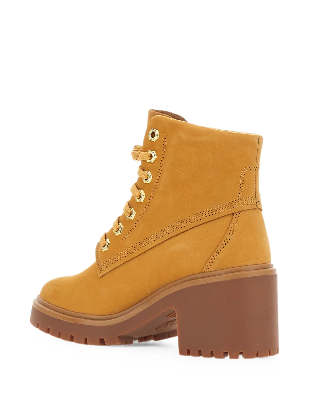 Timberland Enkellaarzen met logo-reliëf Beige
