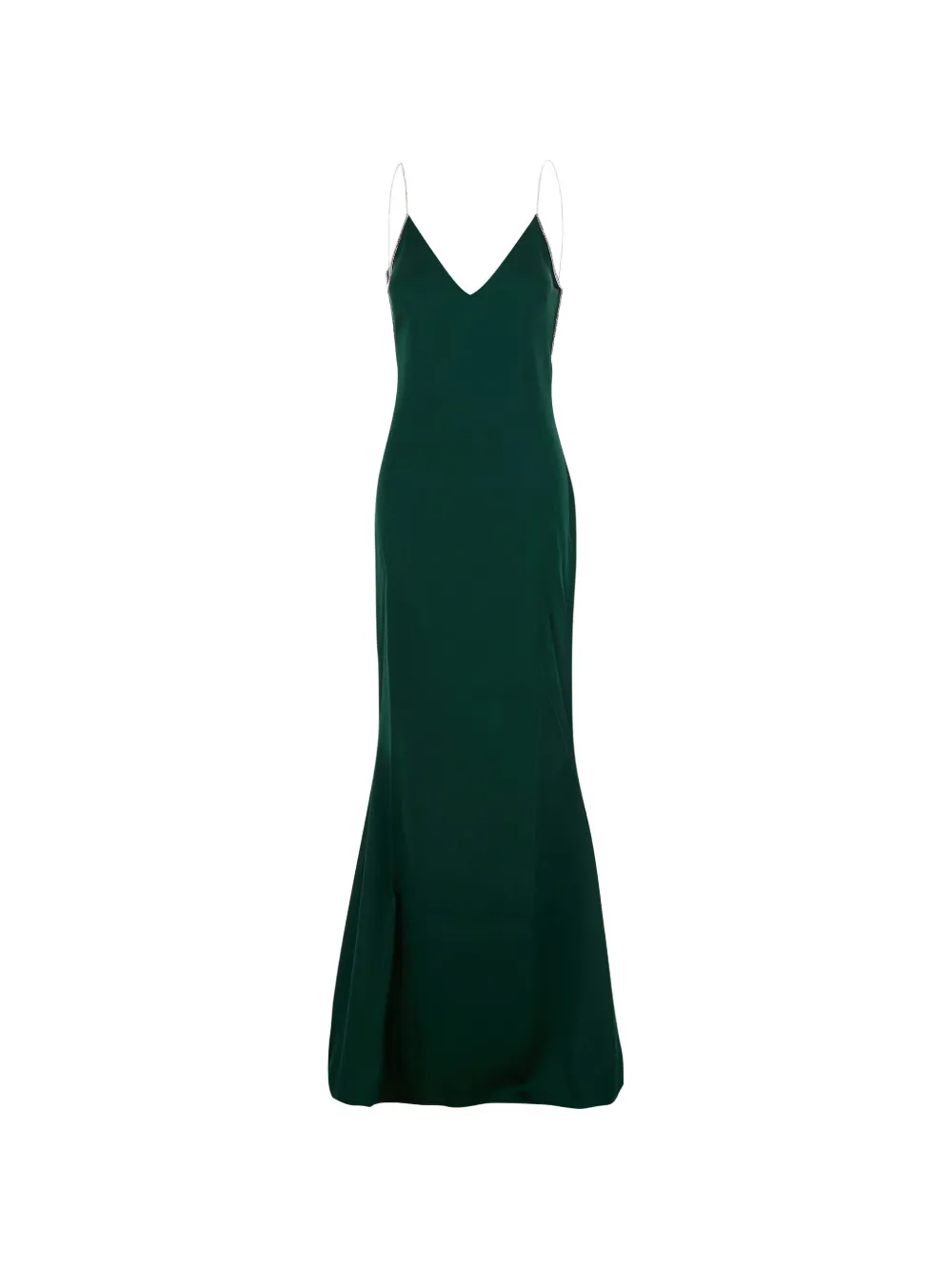TOM FORD crystal-embellished open-back maxi dress - Grün