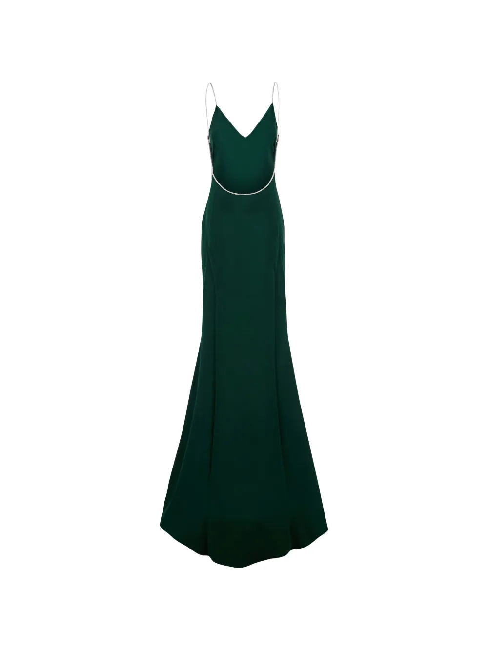 TOM FORD Maxi-jurk met open achterkant en verfraaid met pailletten Groen