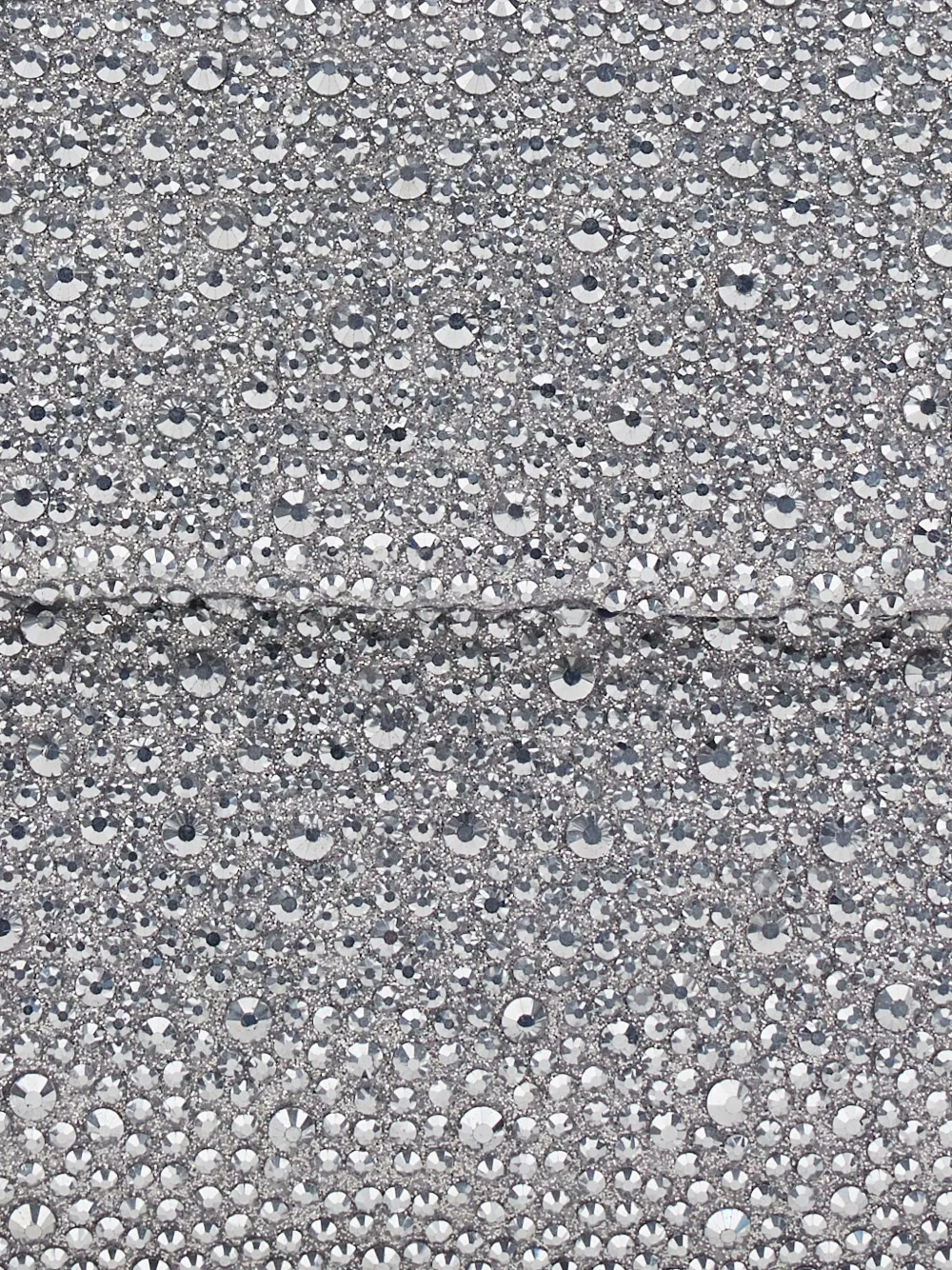 TWENTY FOURHAITCH Clutch verfraaid met kristallen en kettinghengsel Zilver