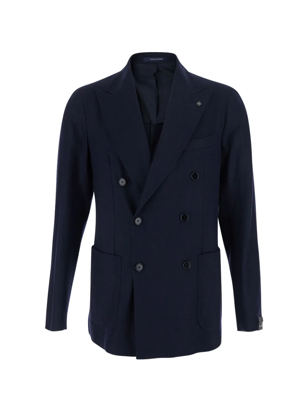 Tagliatore double-breasted peak-lapel jacket - Blue
