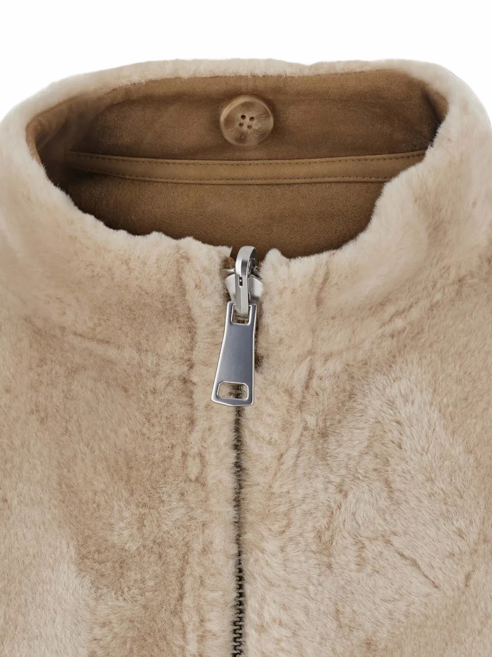 Urbancode Omkeerbare jas met franje Beige
