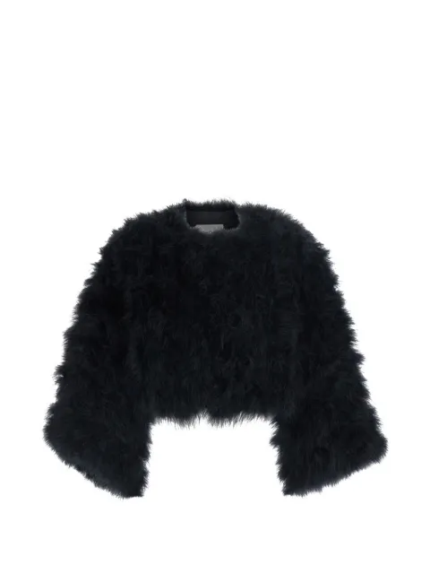 Yves Salomon feather-embellished jacket