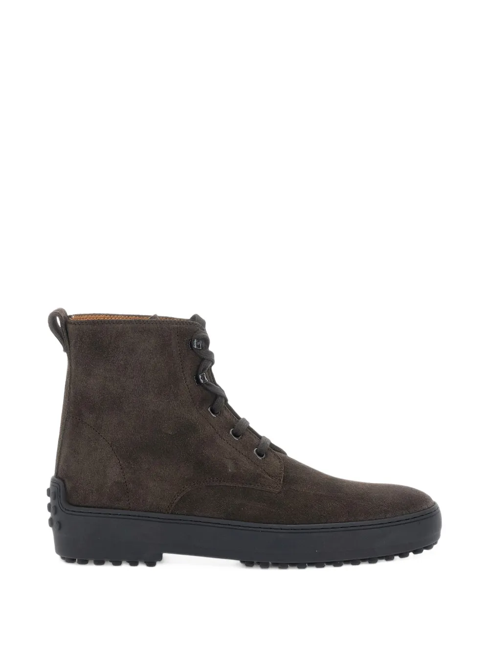 Tod's lace-up suede boots - Marrone