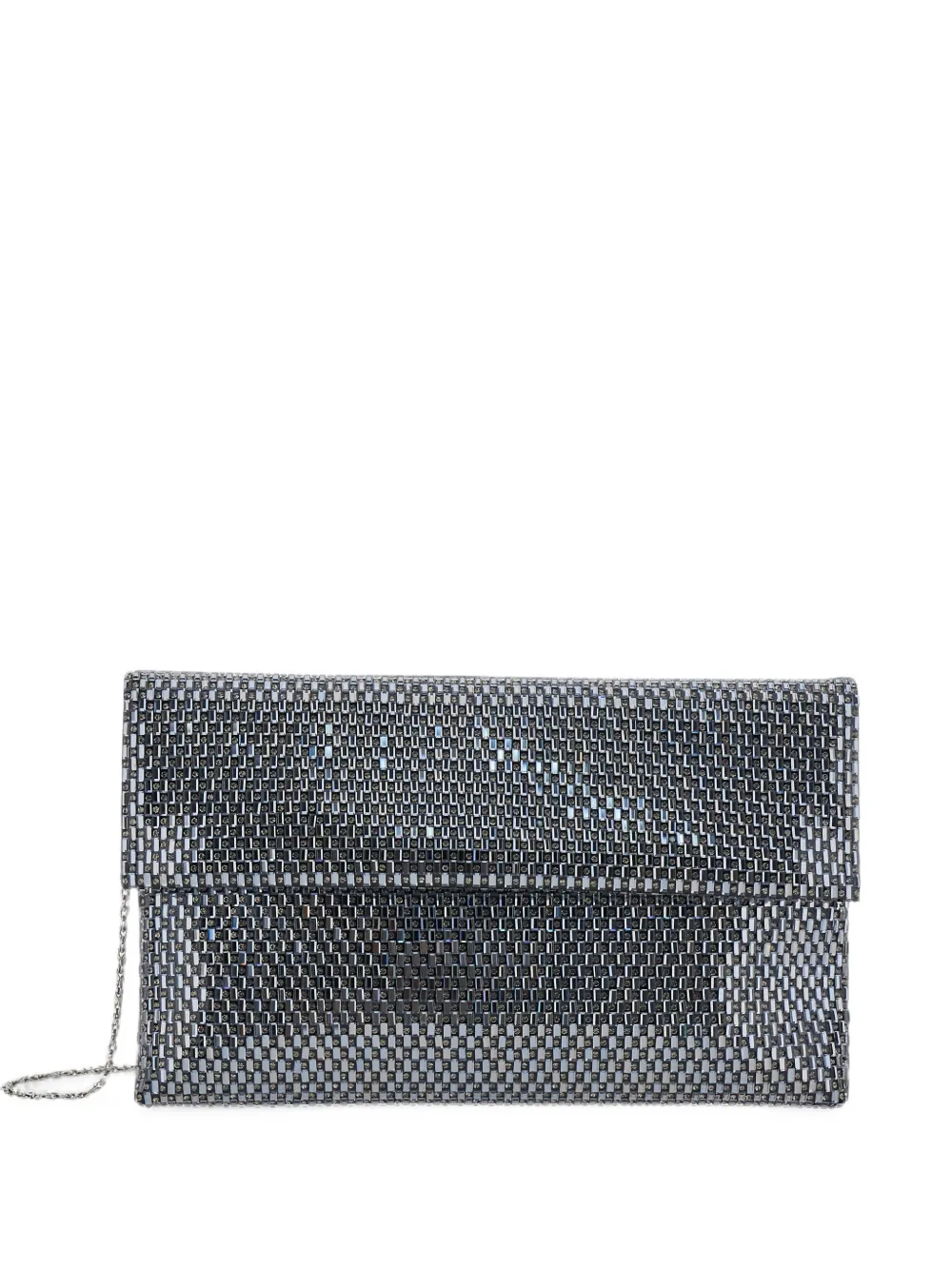 TWENTY FOURHAITCH crystal-embellished clutch bag - Grigio