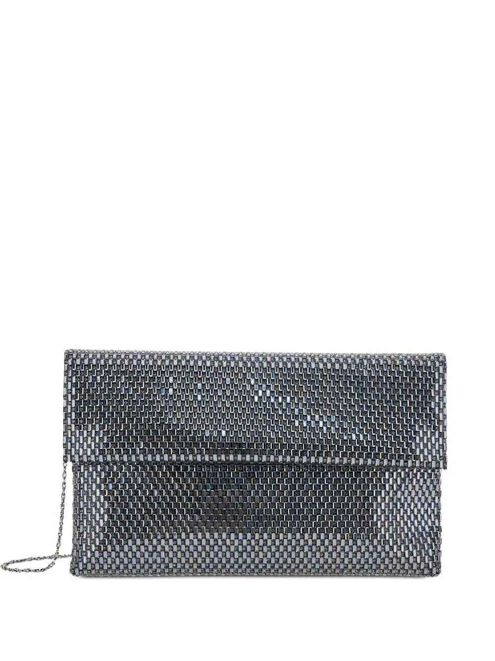 TWENTY FOURHAITCH crystal-embellished clutch bag - Grigio