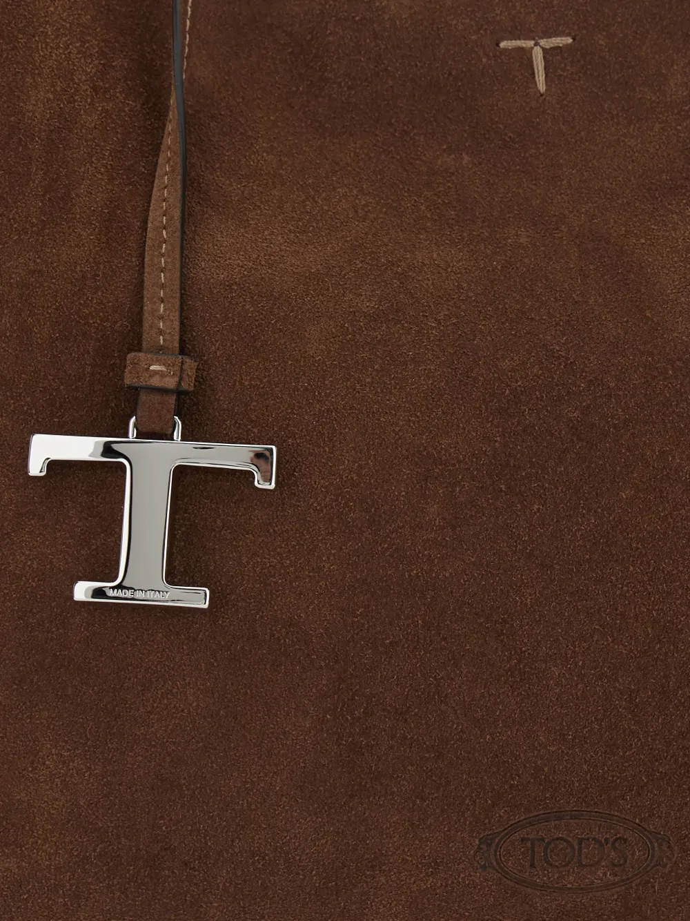 Tod's T Timeless suède handtas Bruin