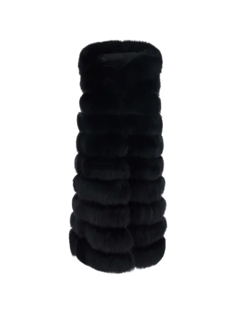 Suprema panelled sleeveless coat