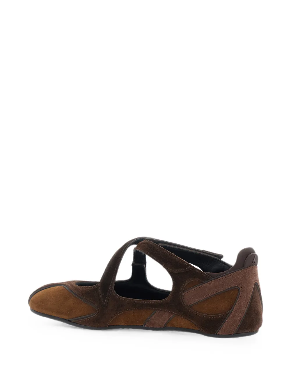 The Attico Floor 01 suede ballet flats Bruin
