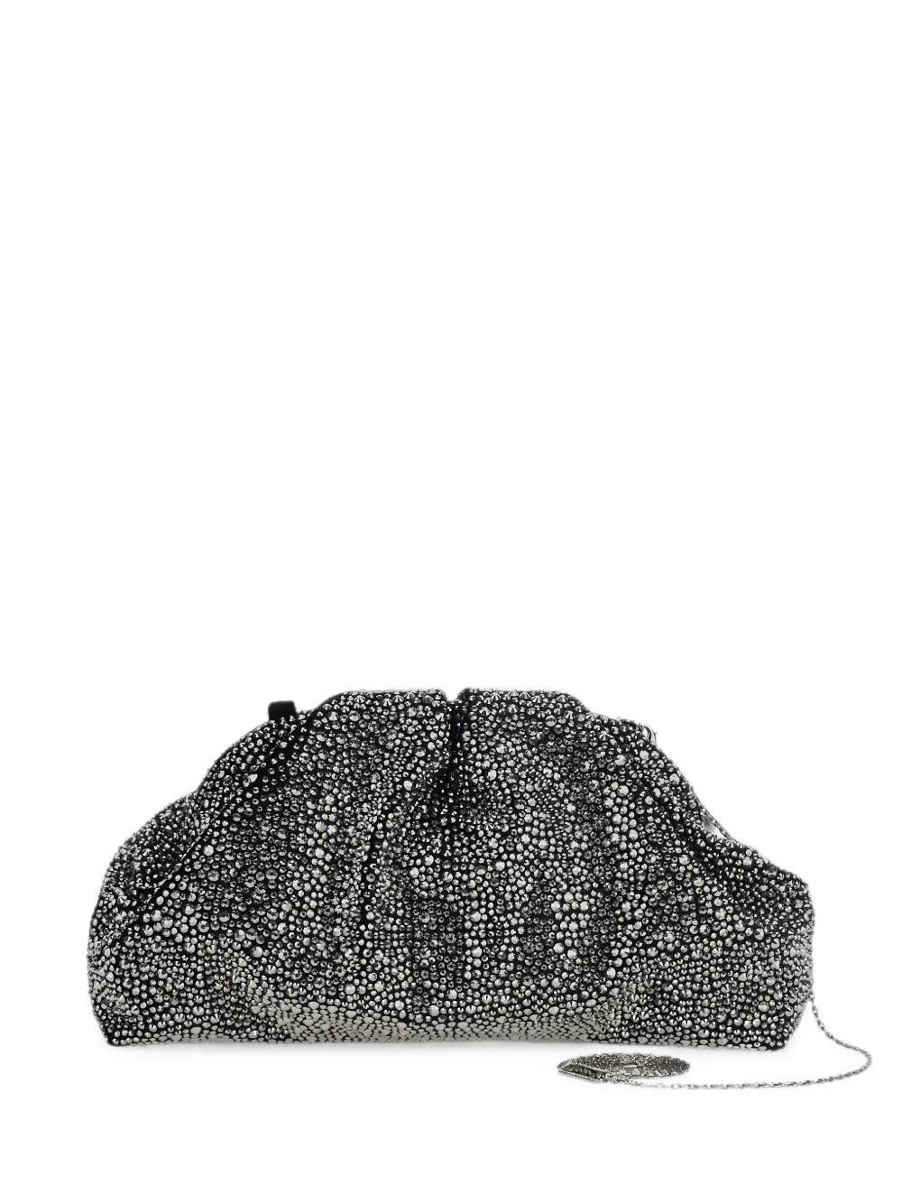 TWENTY FOURHAITCH Mirach crystal-embellished ruched clutch bag