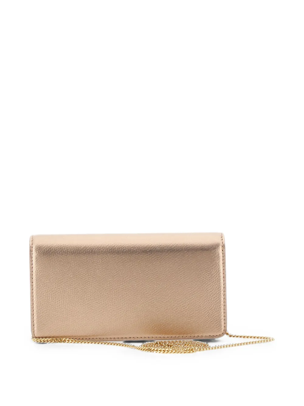 Valentino Garavani VLogo Signature clutch met textuur Goud