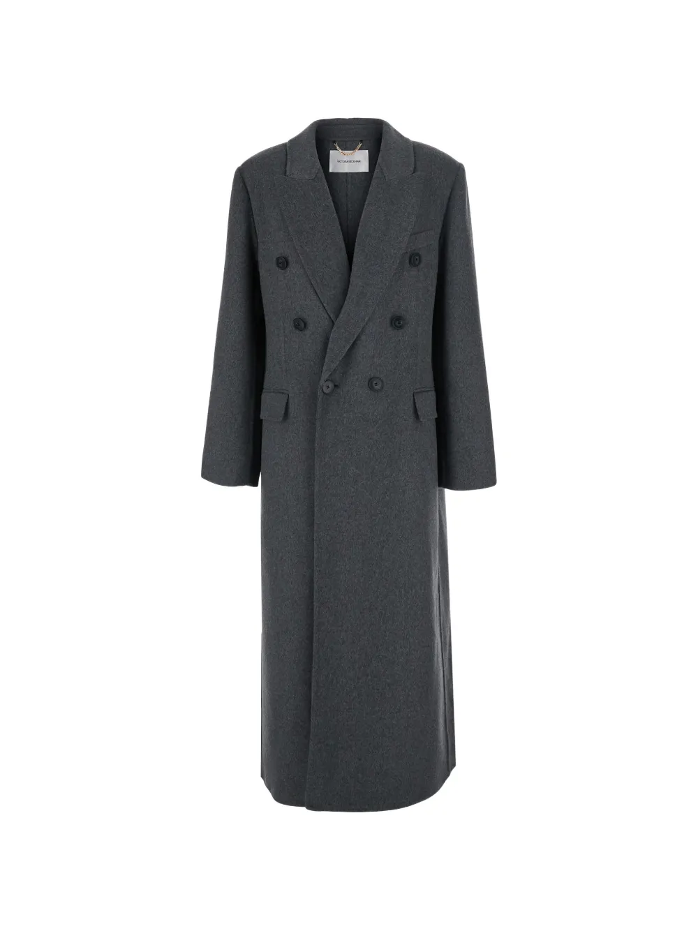 Victoria Beckham double-breasted long coat - Grey