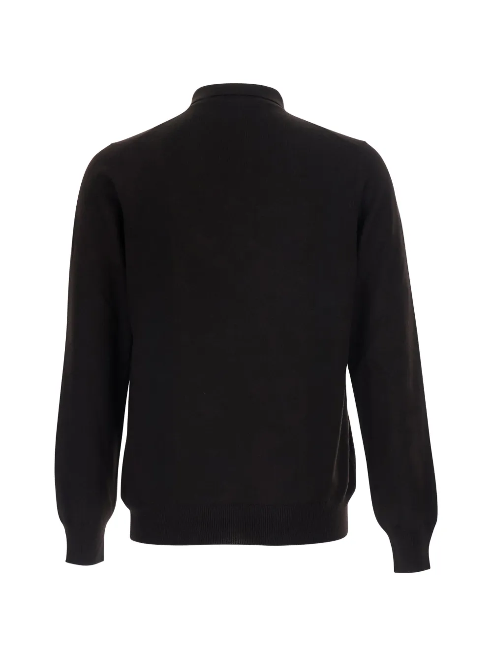 Tagliatore polo-collar long-sleeve polo shirt Bruin