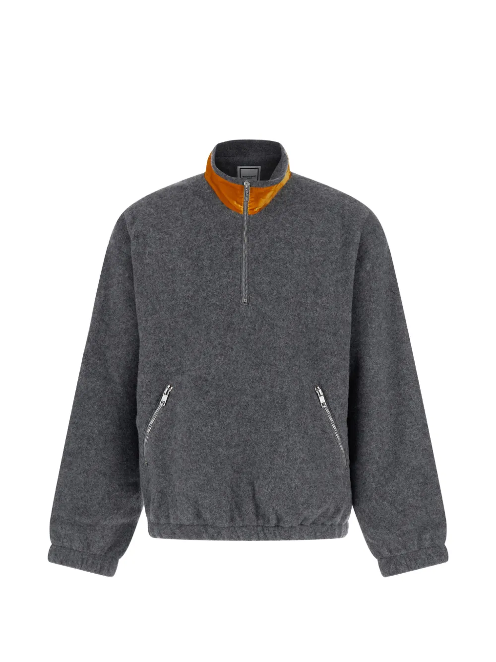Wooyoungmi half-zip wool-blend jumper Grijs