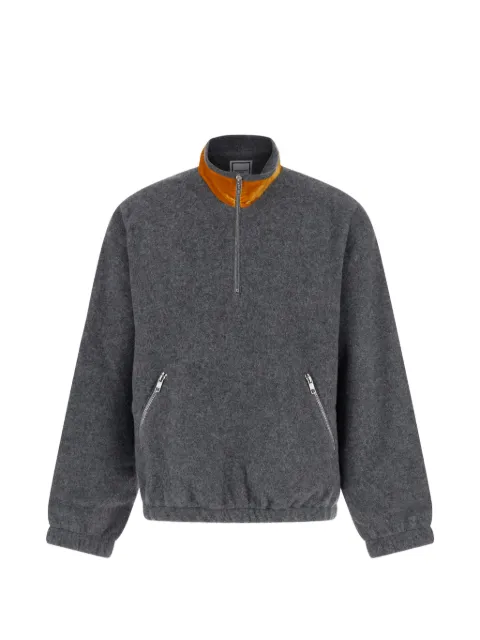 Wooyoungmi half-zip wool-blend jumper