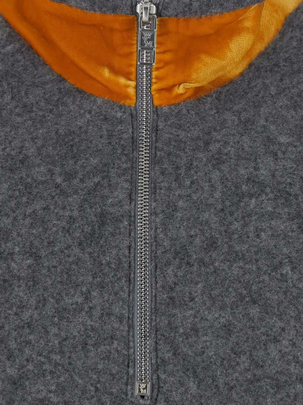 Wooyoungmi half-zip wool-blend jumper Grijs