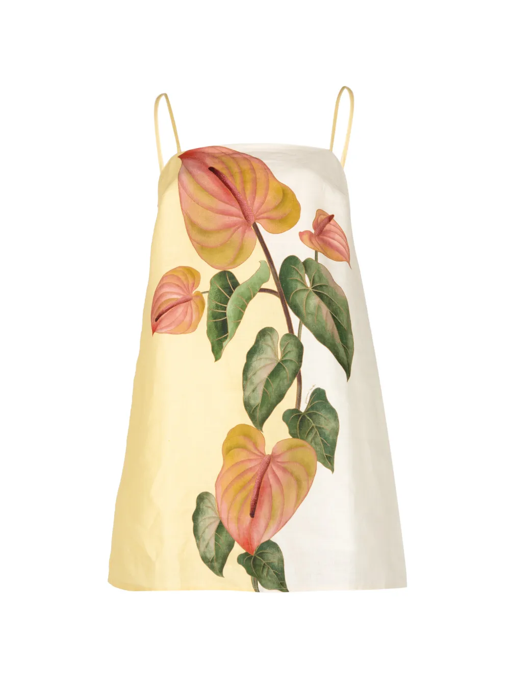 FARM Rio floral-print mini dress - Gelb