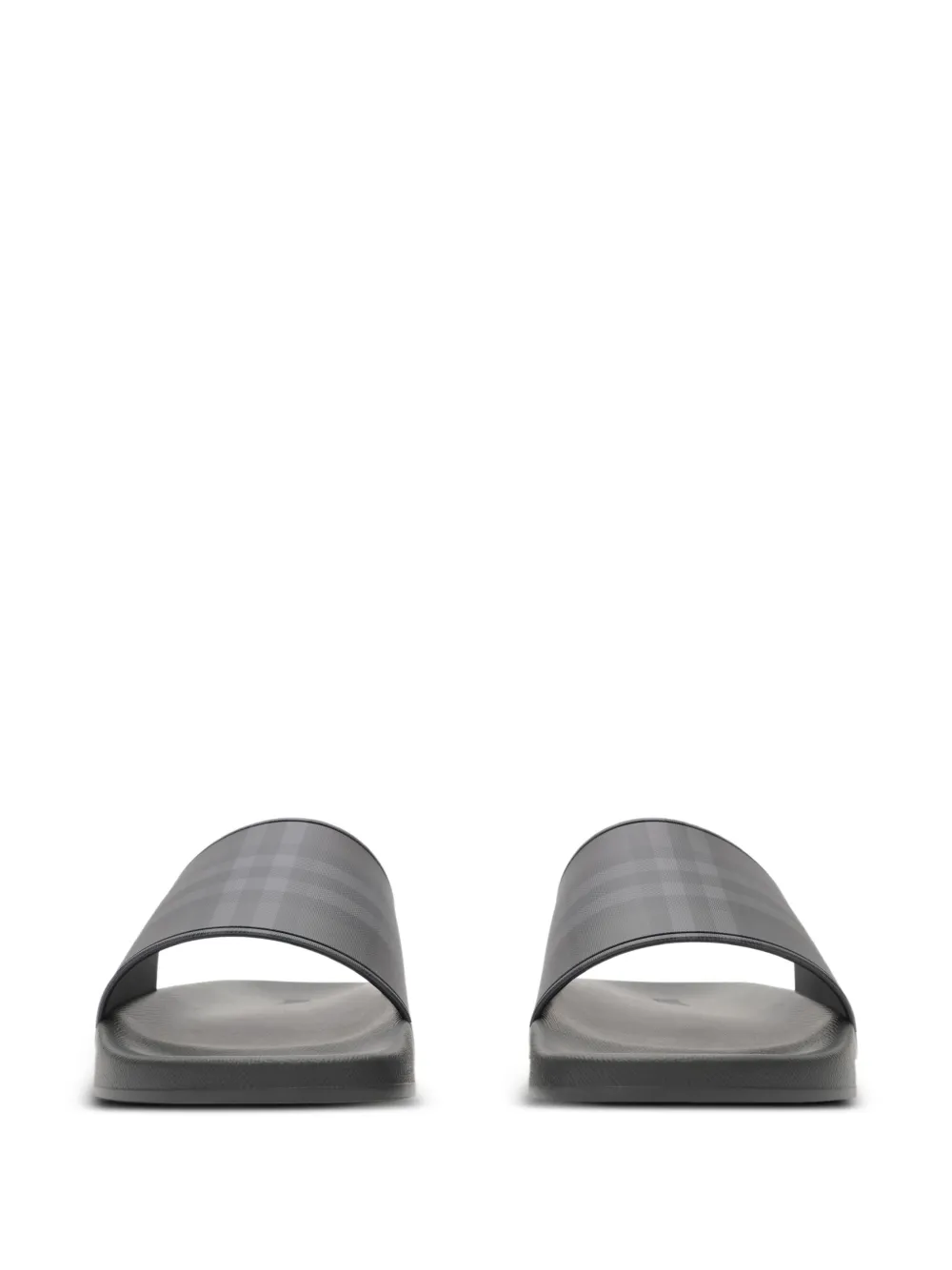 Burberry Check slippers Zwart