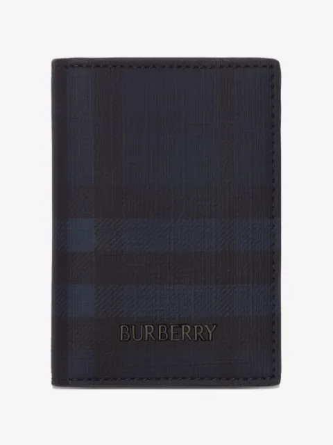 Burberry City Check folding card case
