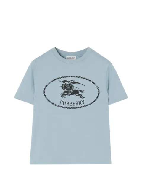 Burberry Kids Knight-stamp Cotton T-shirt
