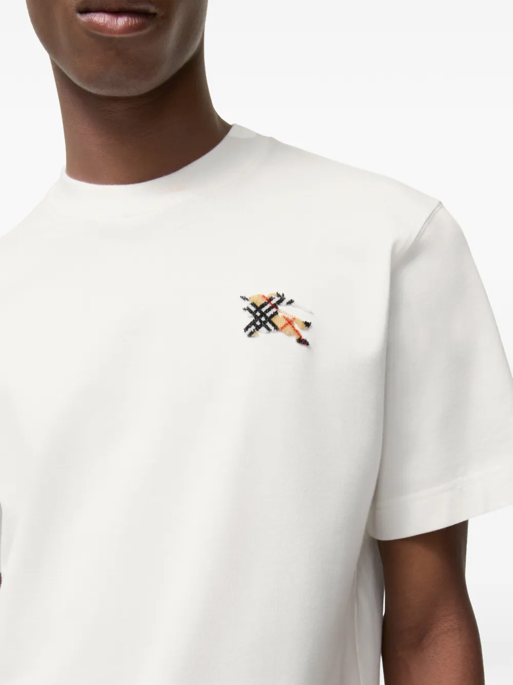 Burberry Knight katoenen T-shirt Wit