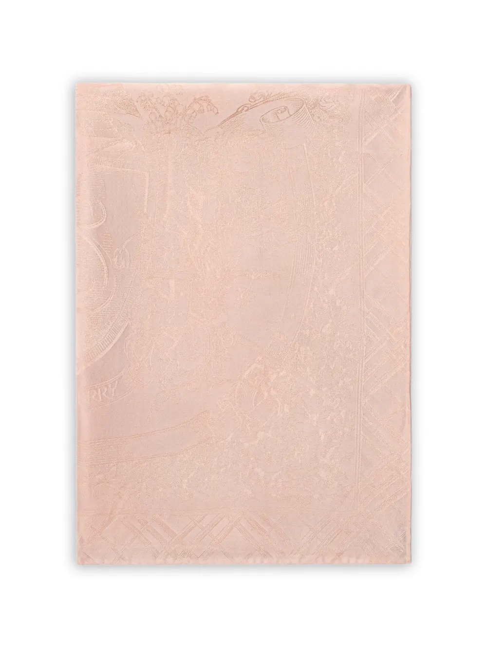 Burberry floral crest silk scarf - Pink