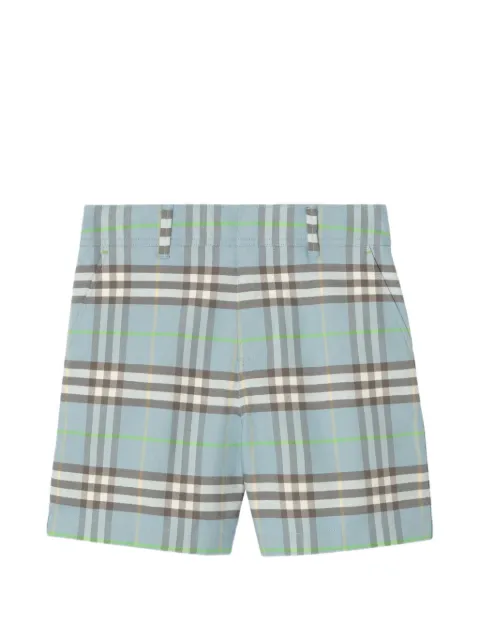 Burberry Kids short à carreaux