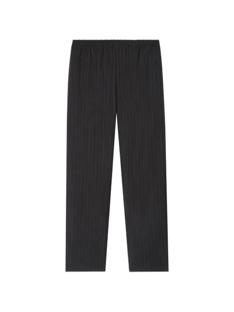 Burberry pinstriped wool track pants