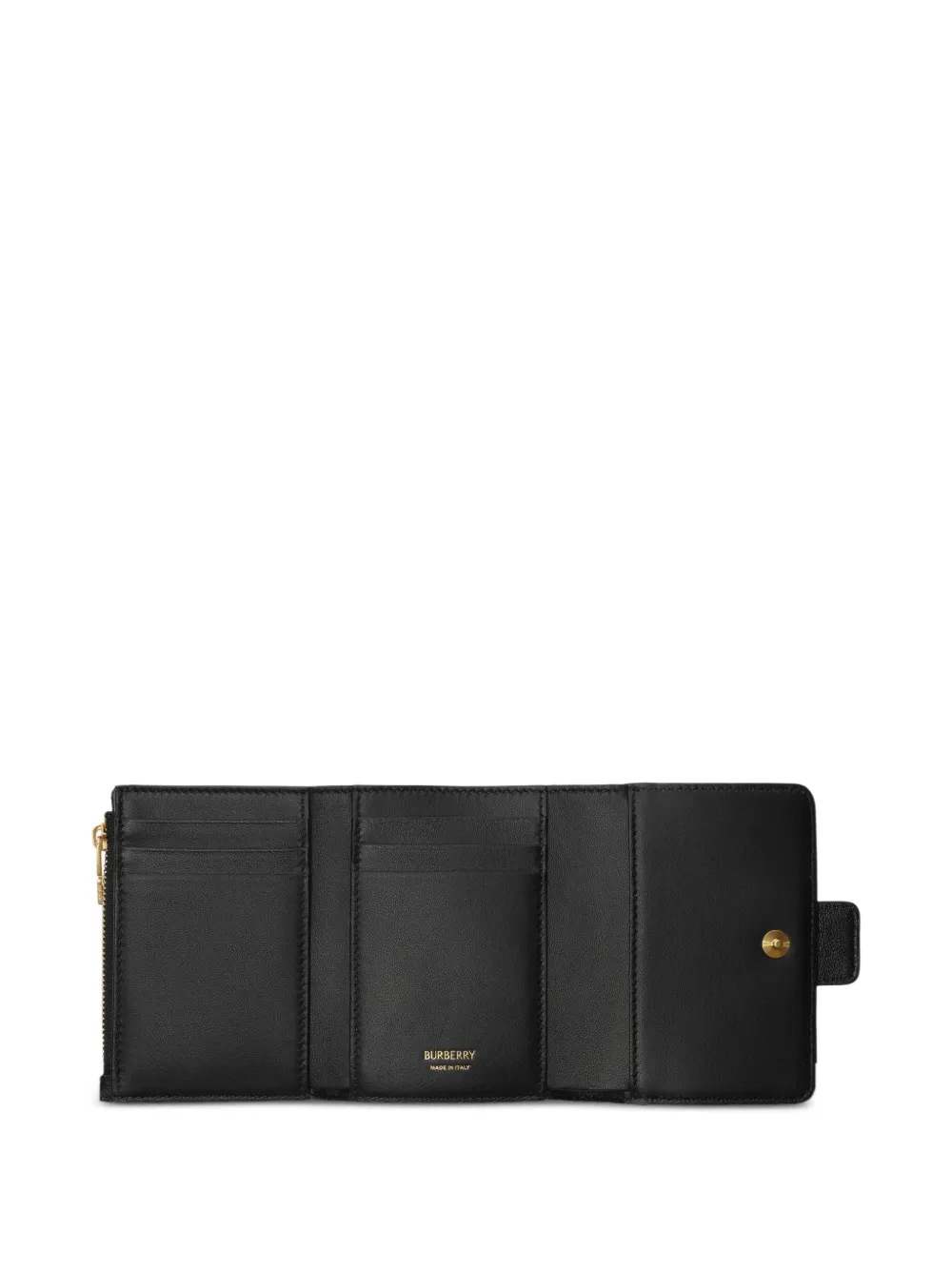 Burberry Rider compacte portemonnee Zwart