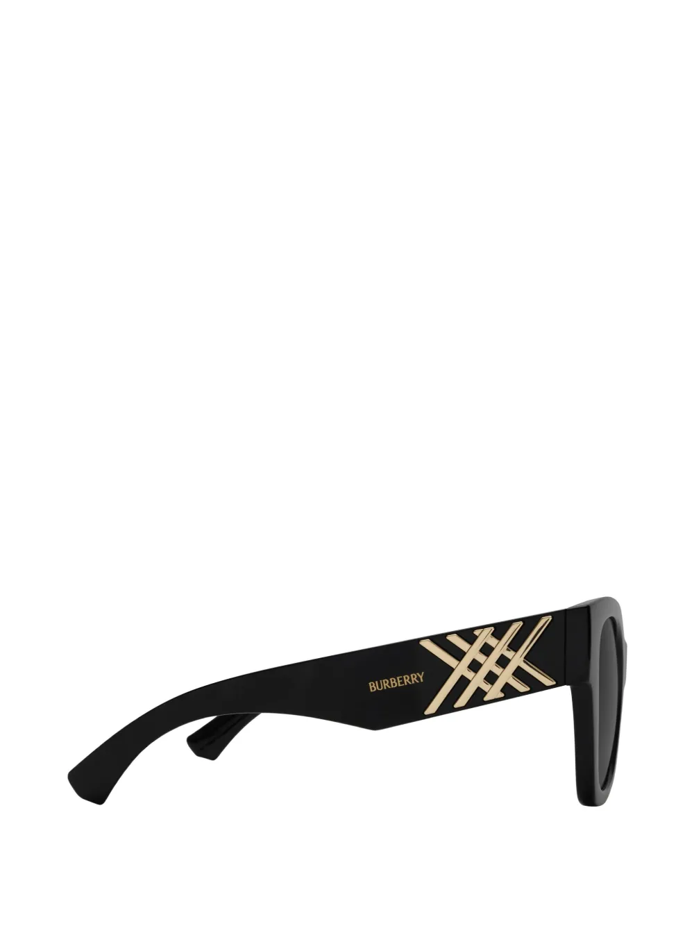 Burberry Eyewear Heritage zonnebril met vierkant montuur Zwart